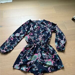 Floral & paisley Long-Sleeve romper